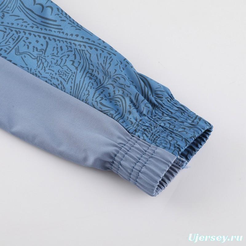 23/24 Brazil Blue Half Zipper Jacket+Pants