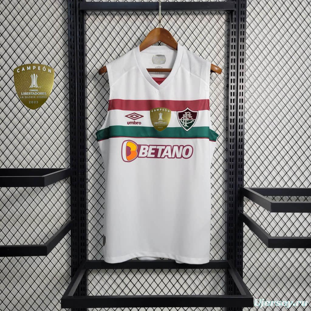 23-24 Fluminense Away Vest White Jersey +Patches