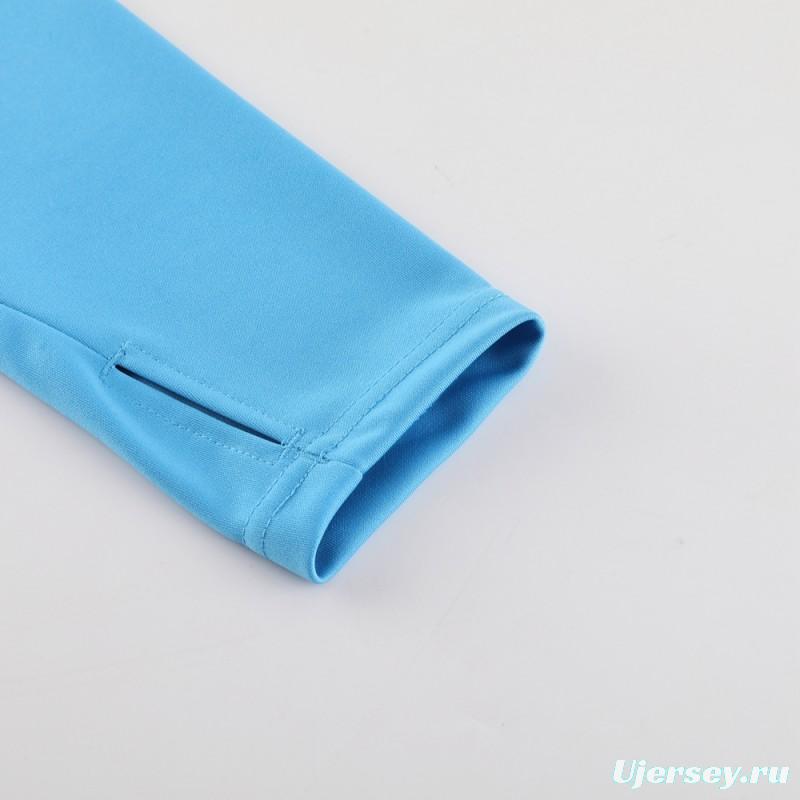 23/24 Manchester City Blue Half Zipper Jacket+Pants