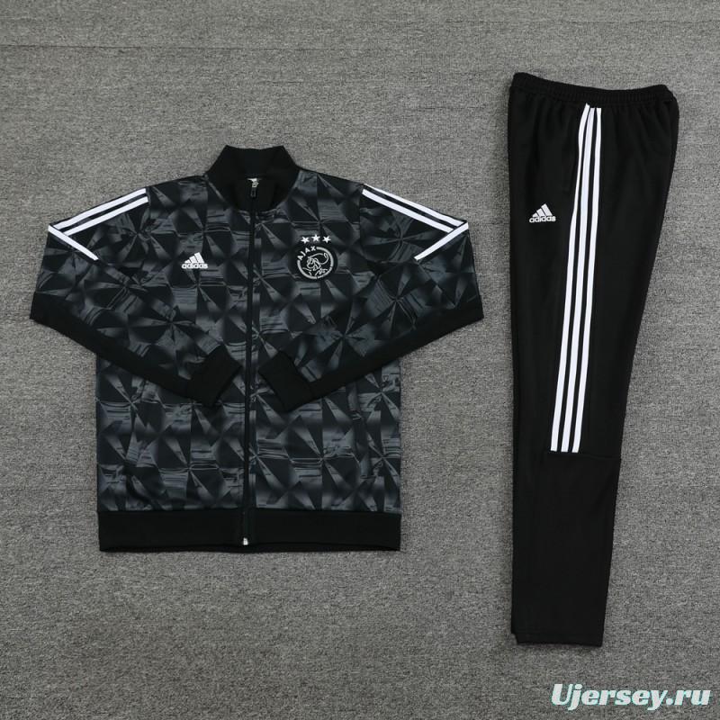 23/24 Ajax Black Full Zipper Jacket+Pants