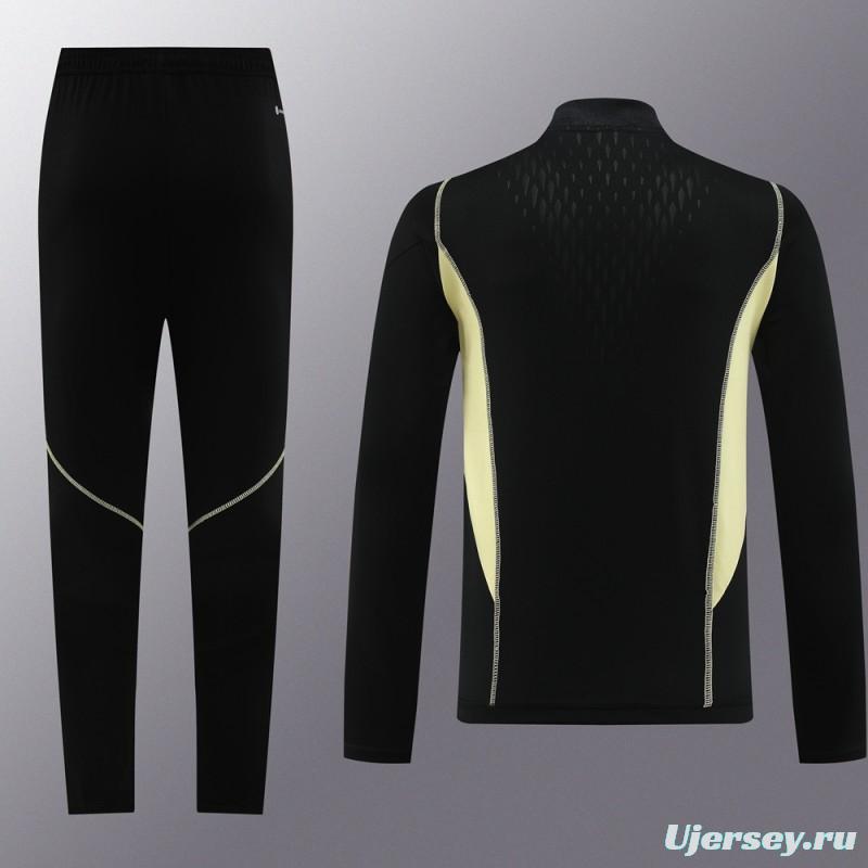 2023 Argentina Black Full Zipper Jacket+Pants