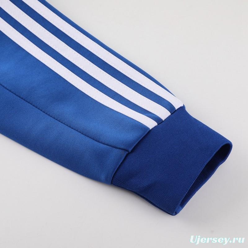 23/24  Olympique Lyonnais Lyon Blue/Pink Full Zipper Jacket+Pants