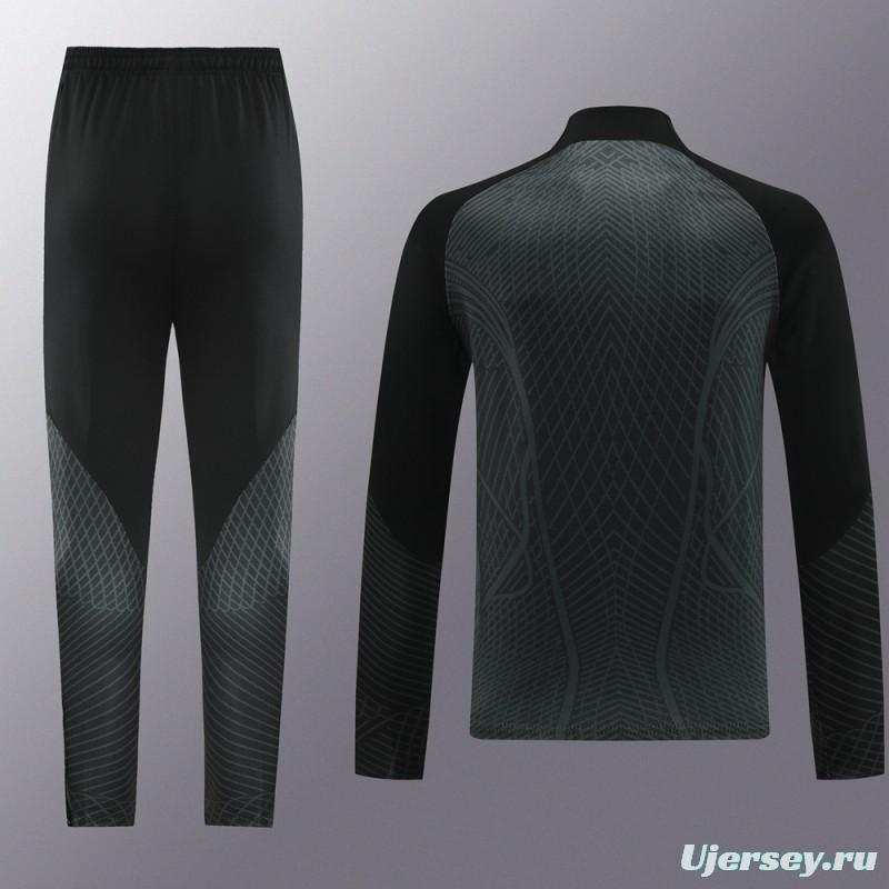 2024 Nike Black Half Zipper Jacket+Pants