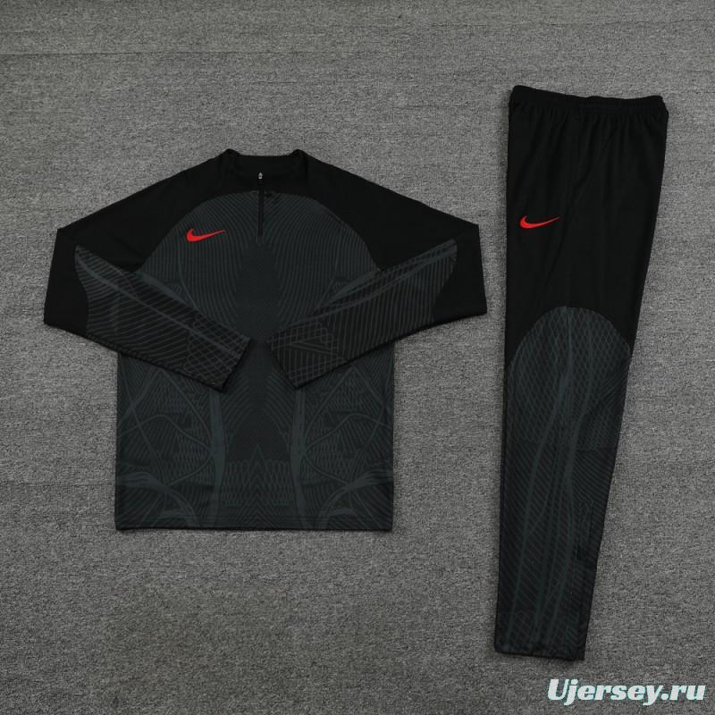 2024 Nike Black Half Zipper Jacket+Pants