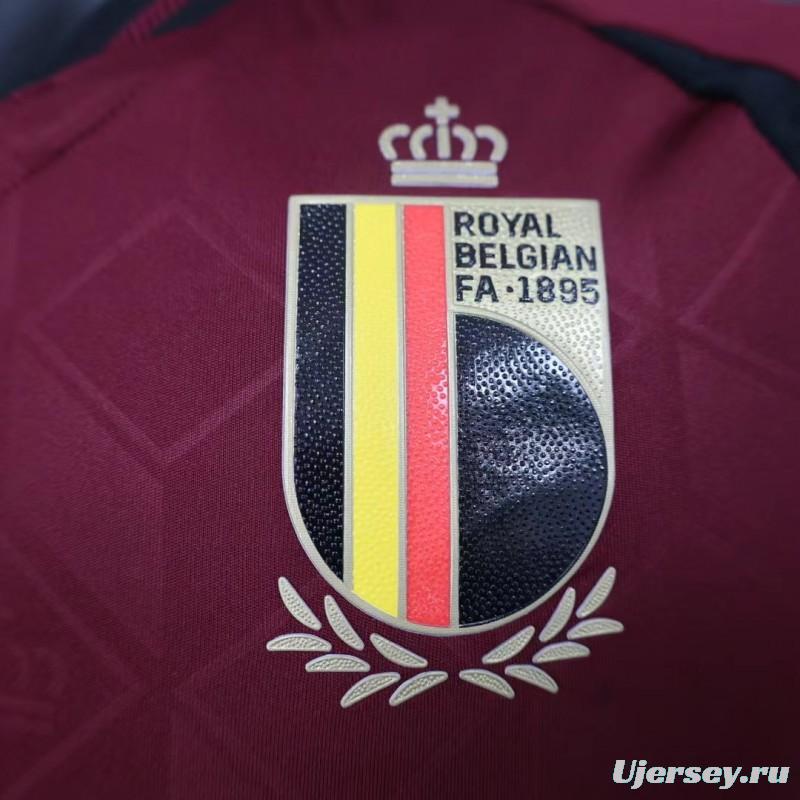 Player Version 2024 Belgium Home Jersey