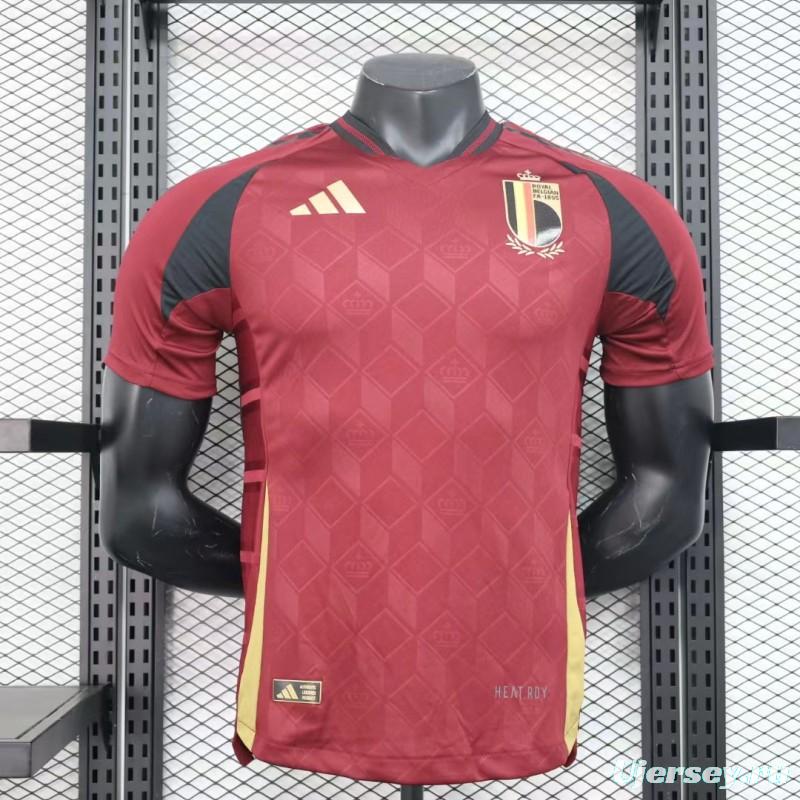 Player Version 2024 Belgium Home Jersey