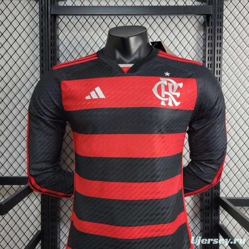 24/25 Player Flamengo Home Long Sleeve Jersey