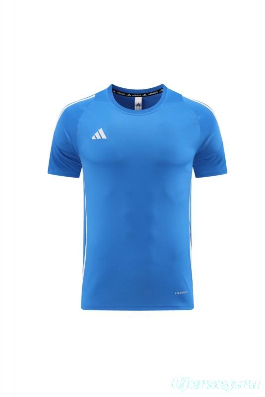 2024 Adidas Blue Short Sleeve Jersey+Shorts