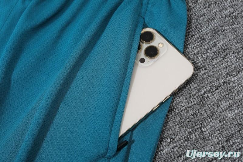 2024 Portugal Blue Short Sleeve Jersey+Shorts