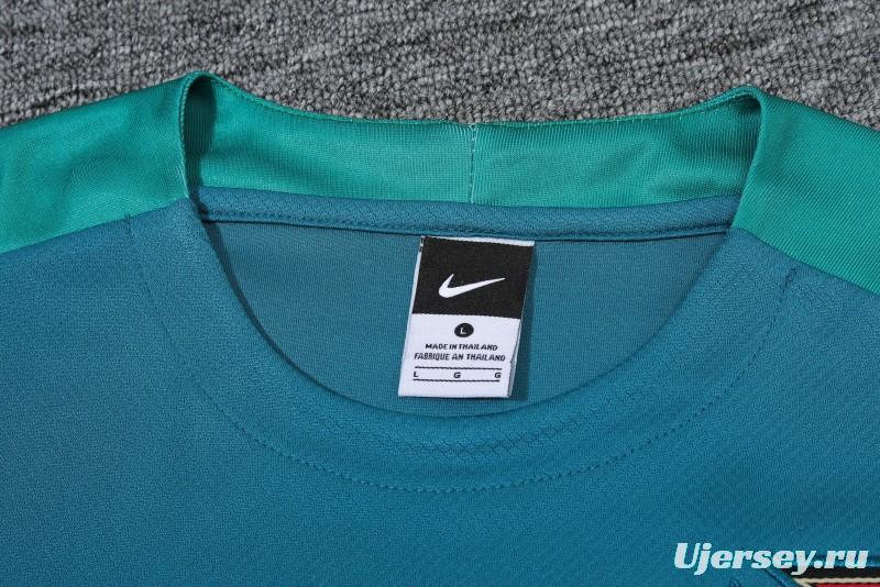 2024 Portugal Blue Short Sleeve Jersey+Shorts