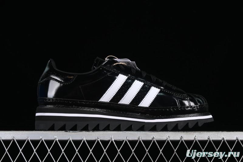 Adidas Superstar Clot IH5953 Preppy Style Shell Toe Sneakers with Perforated Leather - IH5953