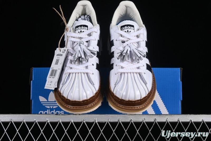 Adidas Clot x Superstar White Black Shell Toe Casual Sneakers - IH3132