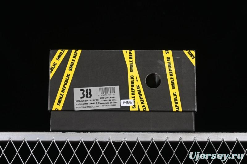 SMILEREPUBLIC Mint Manbo Light Blue Checkered Open Smile Platform Canvas Shoes - G.D4