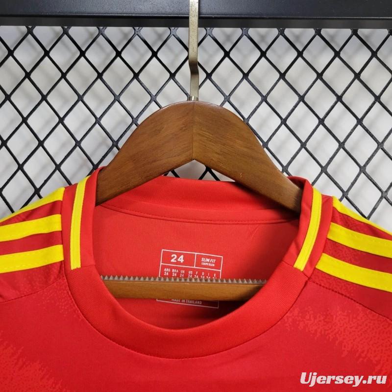 2024 Kids Spain Home Jersey