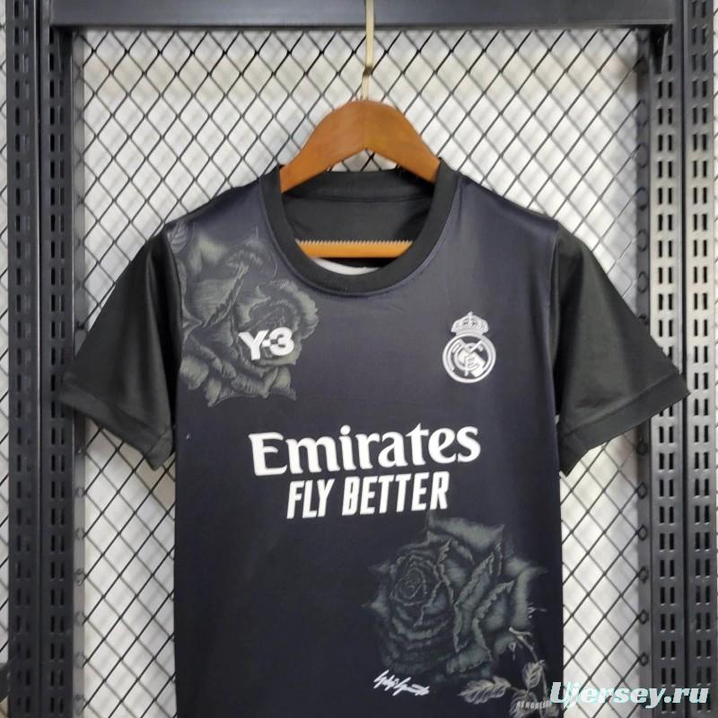 23/24 Kids Real Madrid x Yamamoto Black Jersey