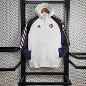 24/25 Manchester United White Windbreaker