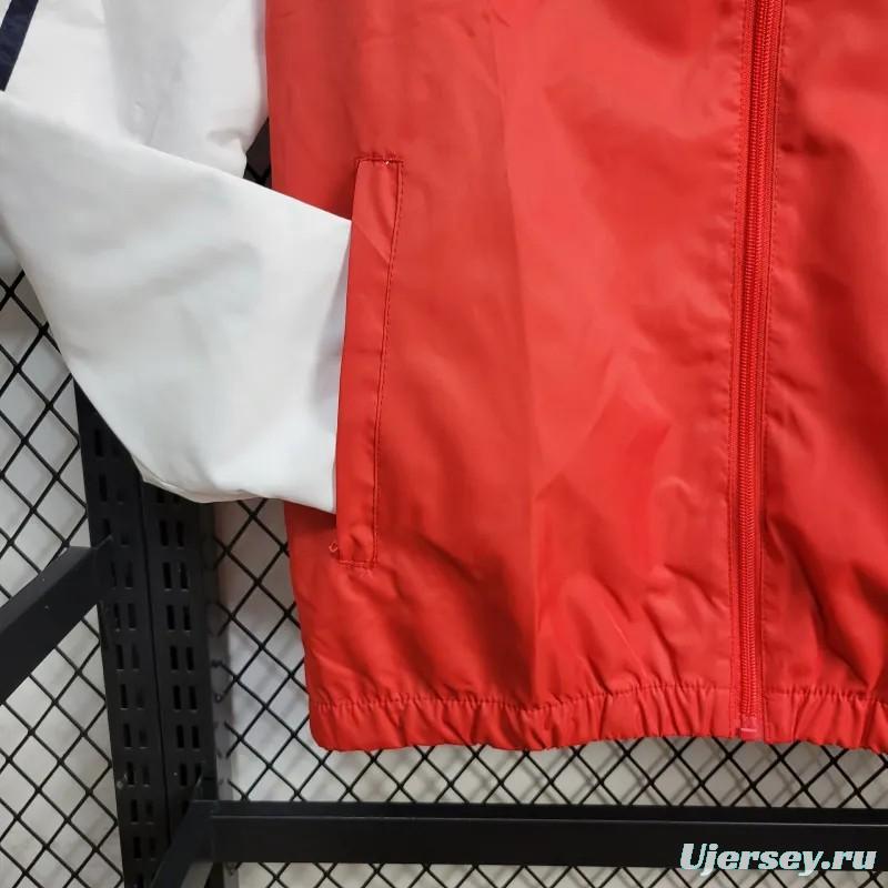 24/25 Arsenal Red Windbreaker