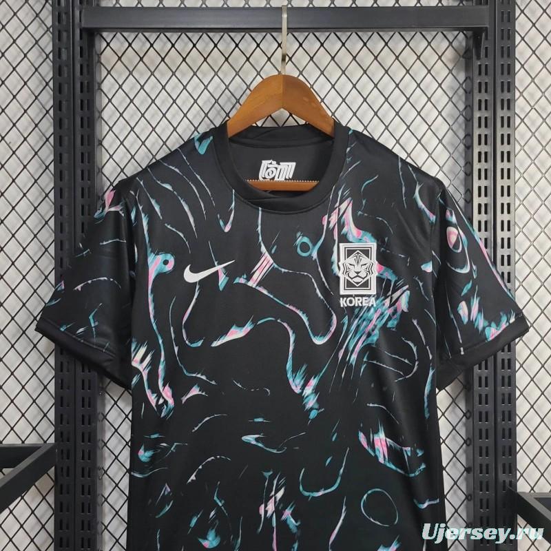 2024 South Korea Away Black Jersey