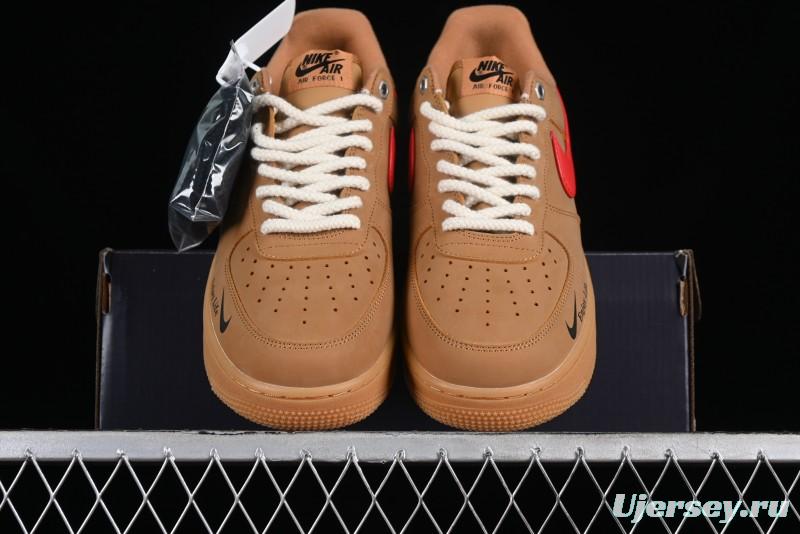Nike Air Force 1 '07 Low Wheat Color Low-Top Sneakers - FZ7372-300