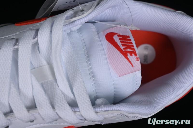 Nike SB Dunk Low White Orange Low-Top Casual Skateboarding Shoes - DV0831-103