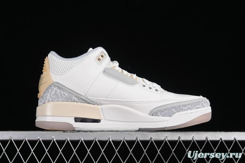 Air Jordan 3 "Craft Ivory" Ivory Full First Layer 