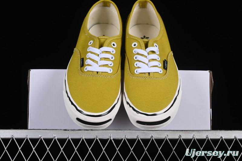 Kamiya Vulcanize Sneaker 23AW High-End Line Dissolved Yellow Canvas Shoes with Smiley Face Print Low-Top - M.C3