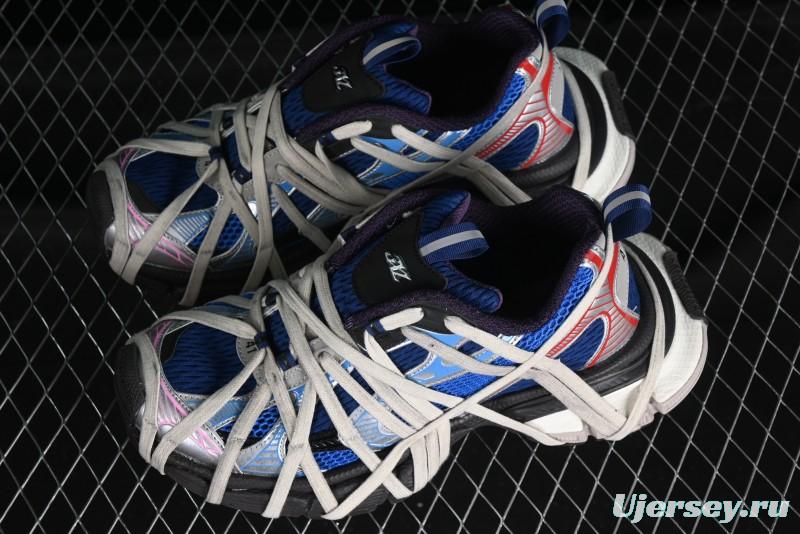 Balenciaga Phantom Sneaker 10th Generation Lace-Up Running Shoes with Transparent Heel Strap - W3XLL0525