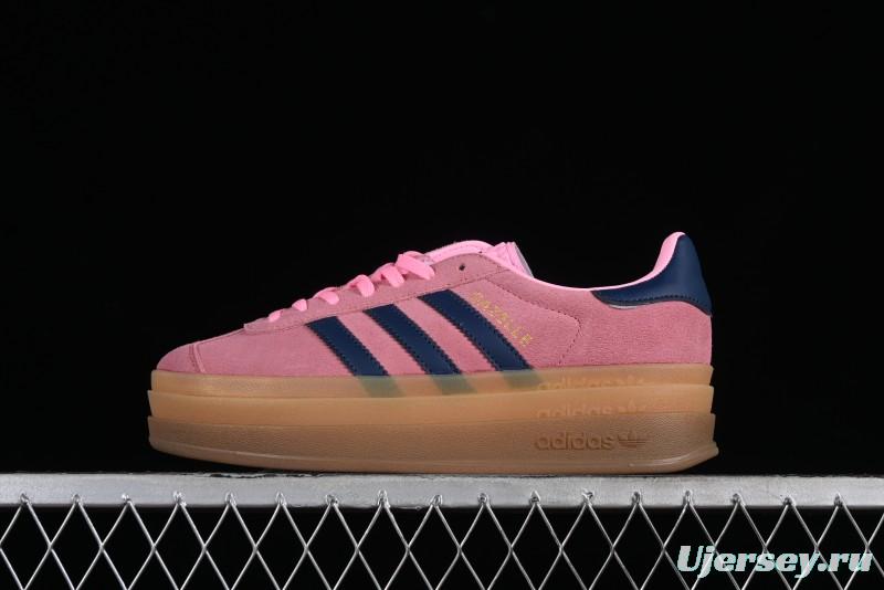 Adidas Originals Gazelle Bold H06122 Low-Top Sneakers with Thick Sole for Casual Wear, Slip-Resistant and Durable