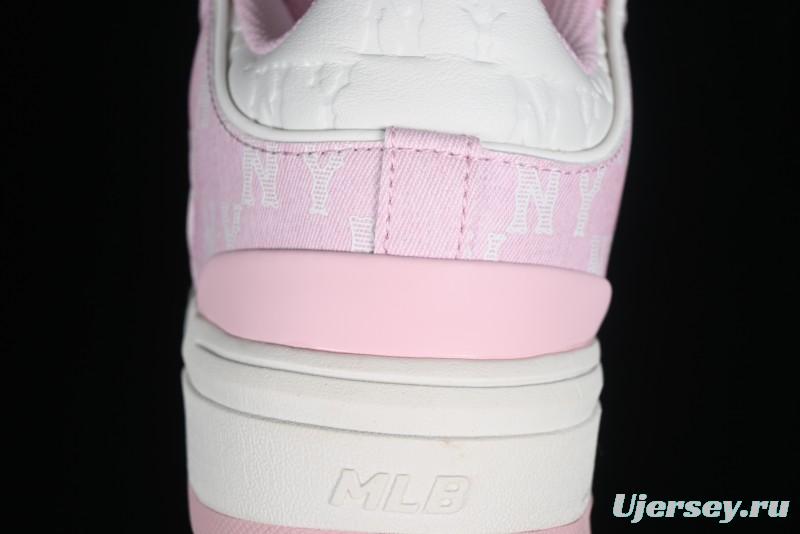 MLB NY Chunky Liner New York Yankees Velcro Print Logo Lightweight Platform Casual Sneakers - 3ASXCMM4N50PKS