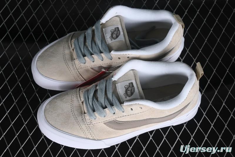 Vans Classics Knu Skool Cream Coffee Chunky Tongue Platform Sneakers - VN0009QCJD8