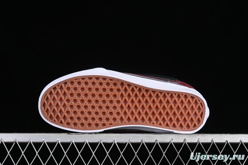 Vans Classics Knu Skool Chunky Tongue Retro Sneakers in Wine Red - VN0009QC02Y