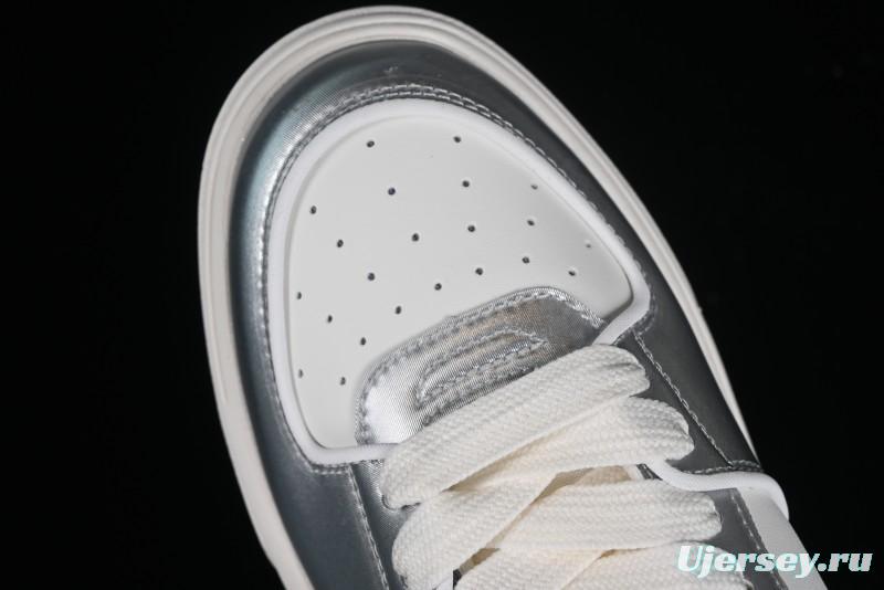 MLB Chunky Liner Metal Senior Series Lightweight Platform Casual Sneakers with 6cm Height Increase - 3ASXCLH3N50GRS