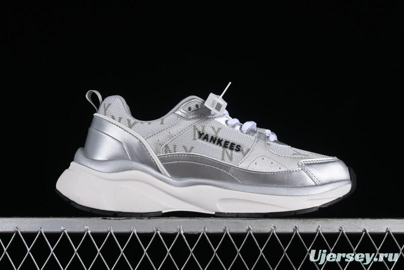 New York Yankees NY MLB Fast Ball Classic Monogram 24SS Retro Casual Running Shoes - 3ARNFSB4N50SS