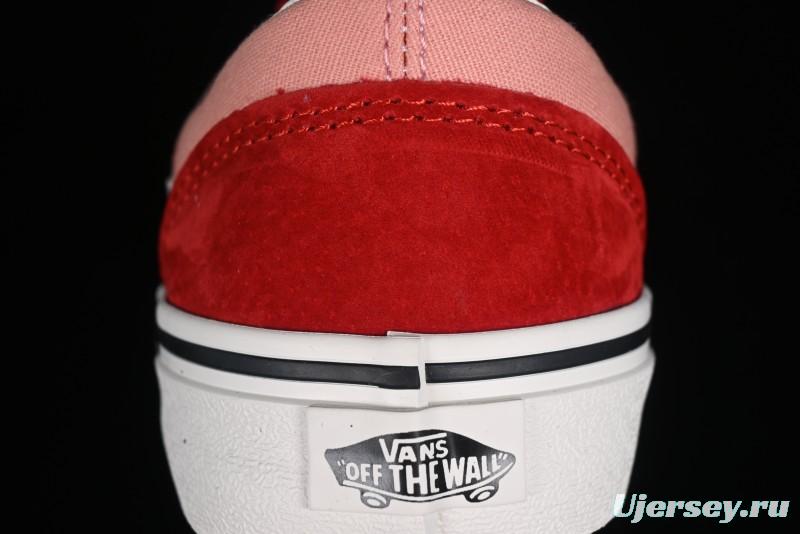 Vans Old Skool Reissue 136 High-End Pink Canvas Vulcanized Shoes with Detachable Lightweight Anti-Fatigue Insole - VN000MT6DWB