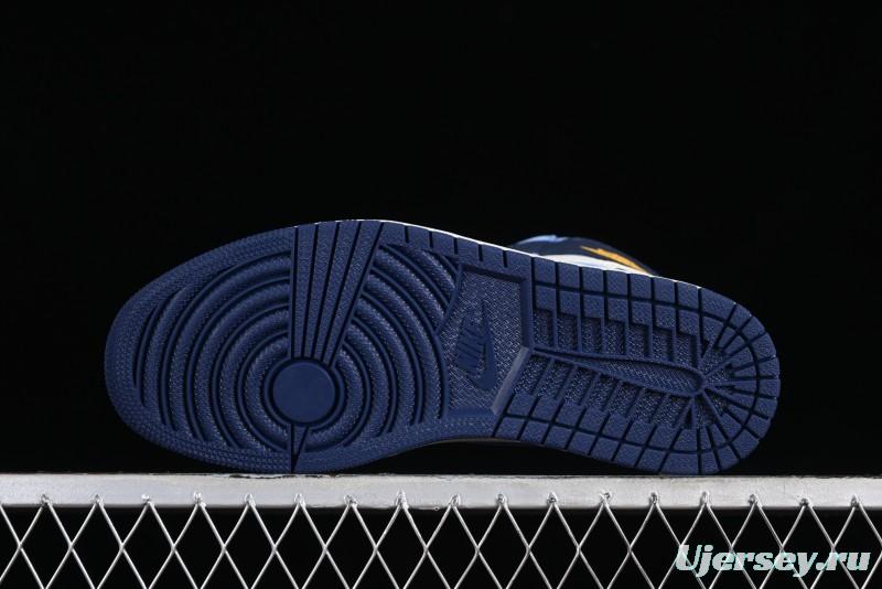 Air Jordan 1 High-Top "First in Flight" Obsidian 2.0  Basketball Shoes