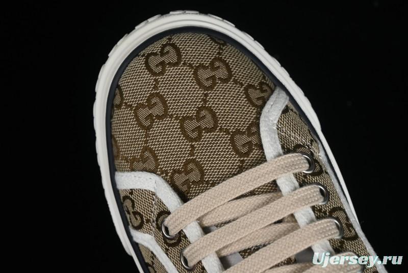 Gucci Tennis 1977 Print Sneaker Retro Casual Canvas Shoes - 02JPO9064