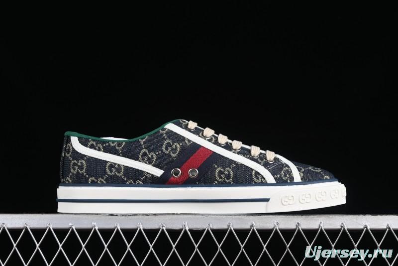 Gucci Tennis 1977 Print Sneaker Retro Casual Canvas Shoes - 02JPO9064