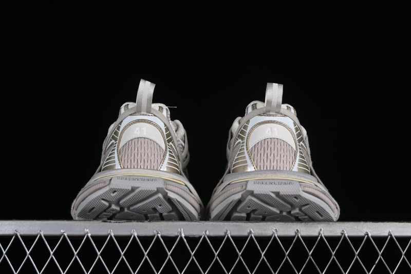 Balenciaga Phantom Sneaker 10th Generation Lace-Up Running Shoes with Transparent Heel Strap - W3XLL9191