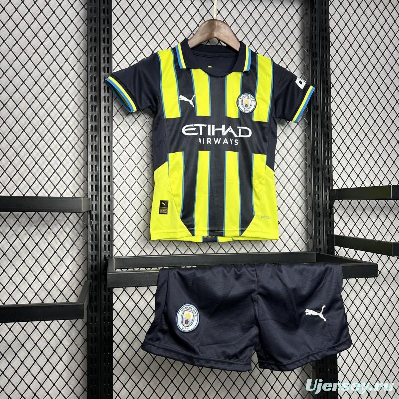 24/25 Kids Manchester City Away Jersey