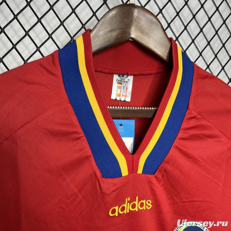 Retro 1994 Romania Away Red Jersey