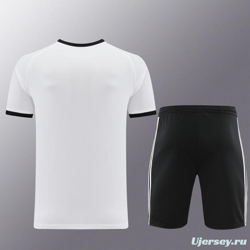 24/25 Adidas Original White Short Sleeve Jersey+Shorts