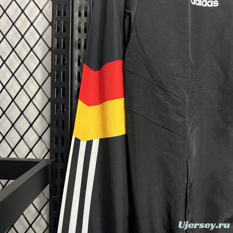 2024 Germany Black Windbreaker