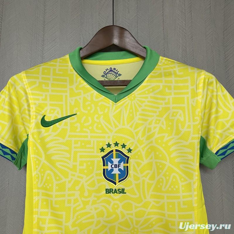 2024 Womens Brazil Home Shirt Jersey