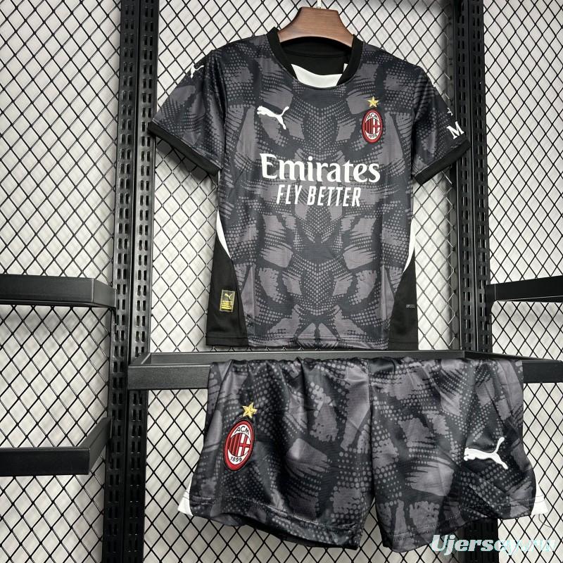 24/25 Kids AC Milan Black Goalkeeper Jersey