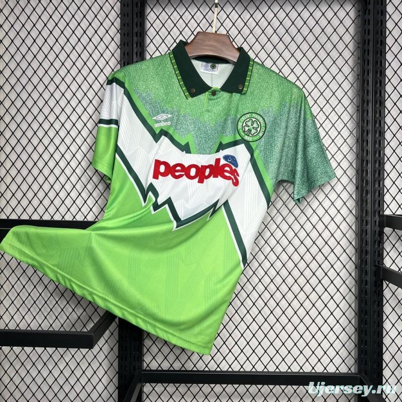 Retro 91/92 Celtic Away Green Jersey