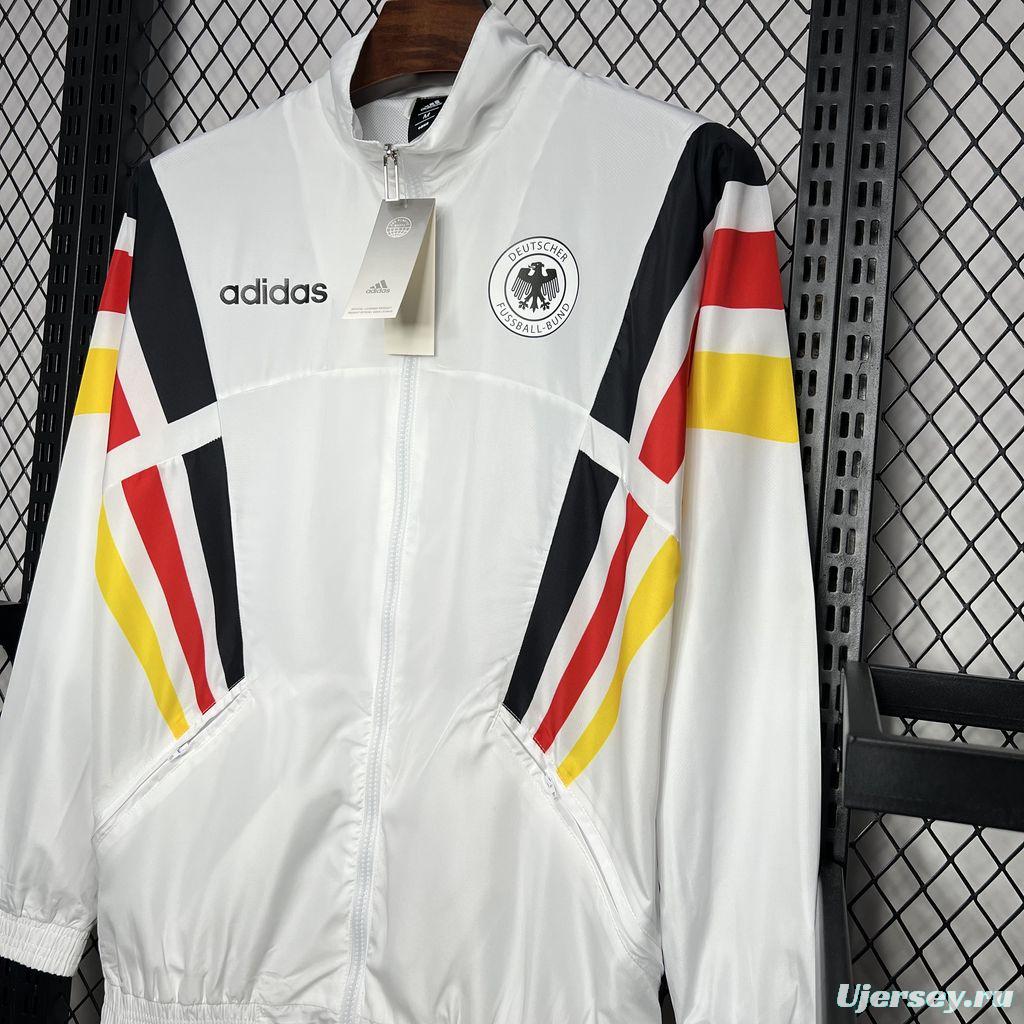 2024 Germany Euro White Windbreaker
