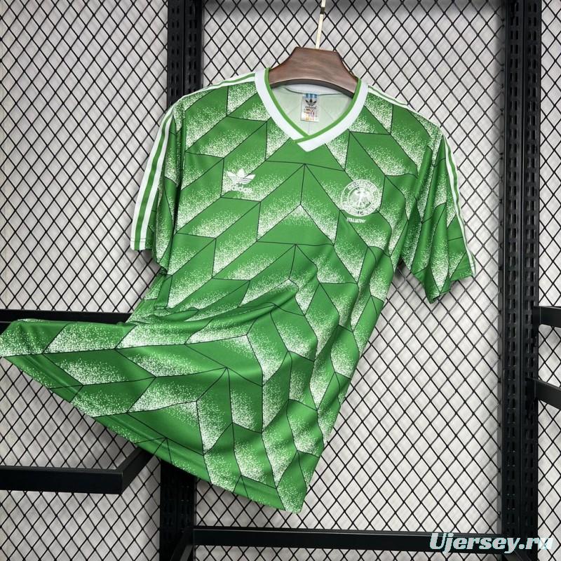 Retro 1990 Germany Away Green Jersey
