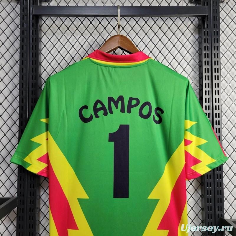 Retro 1998 Mexico CAMPOS 1 WORLD CUP HOME Jersey