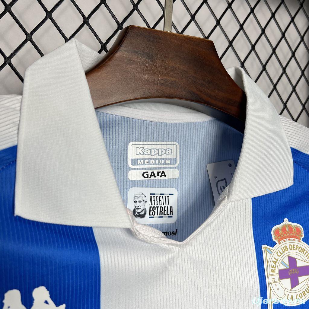 24/25 Deportivo De La Coruna Home Jersey