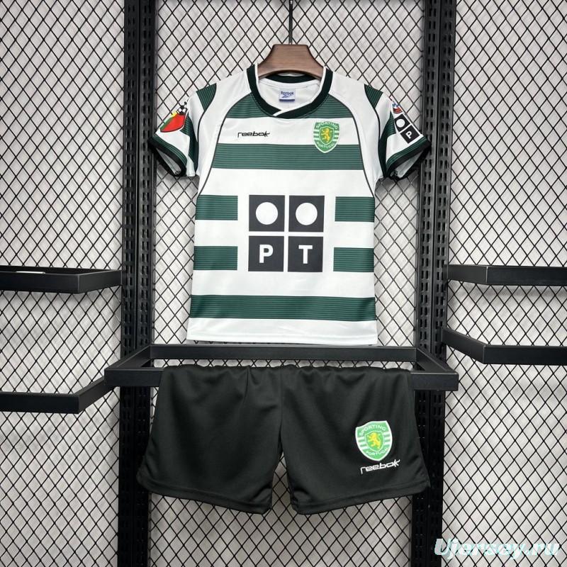 Retro 01/03 Kids Sporting CP Home Jersey